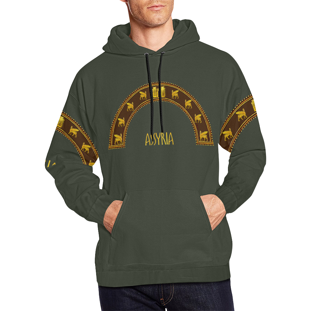 Assyrian Icon's All Over Print Hoodie for Men (USA Size) (Model H13)