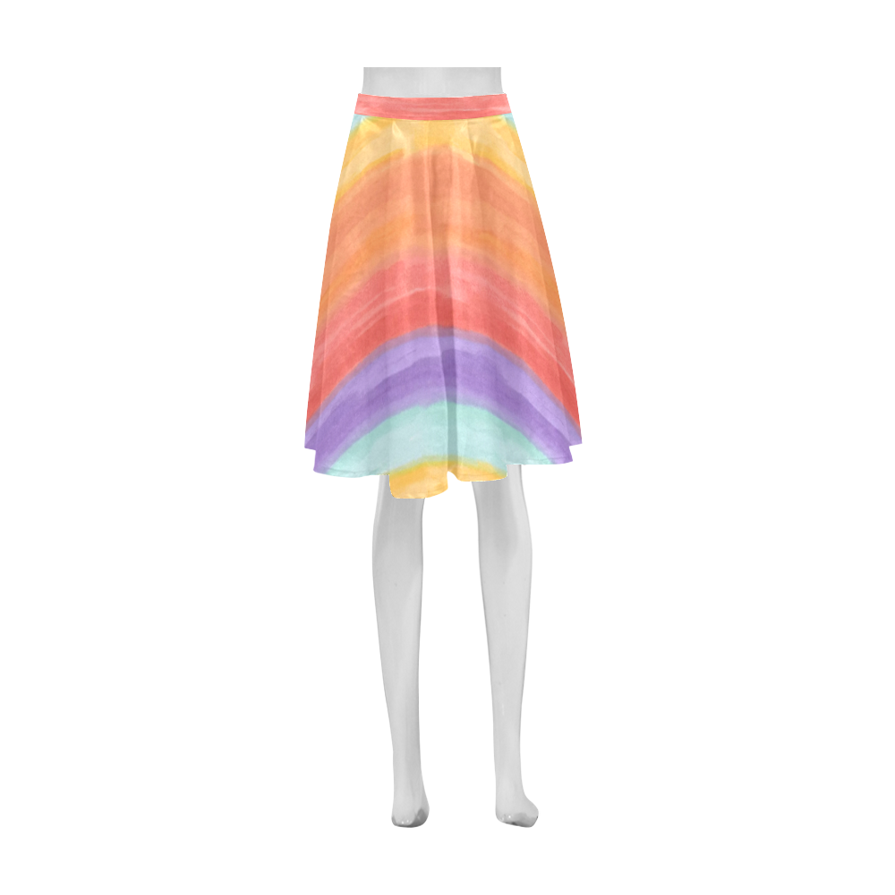 Santa Fe Rainbow Athena Women's Short Skirt (Model D15)