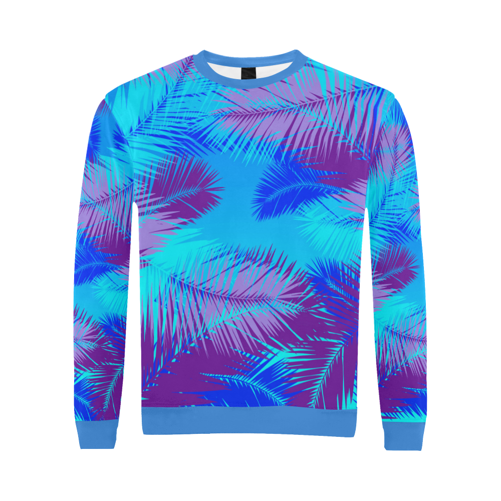 Summer Island pop art design All Over Print Crewneck Sweatshirt for Men (Model H18)