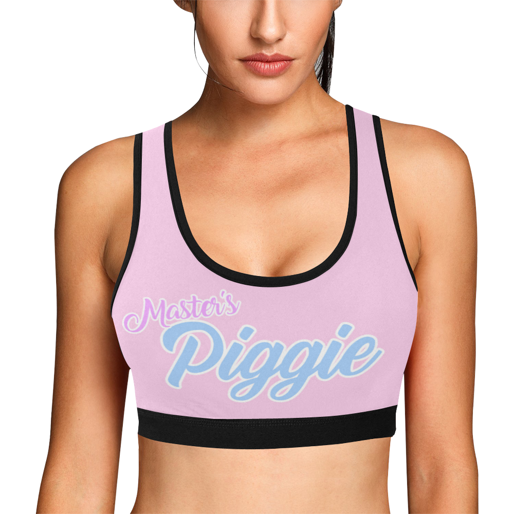 Master's Piggie Women's All Over Print Sports Bra (Model T52)
