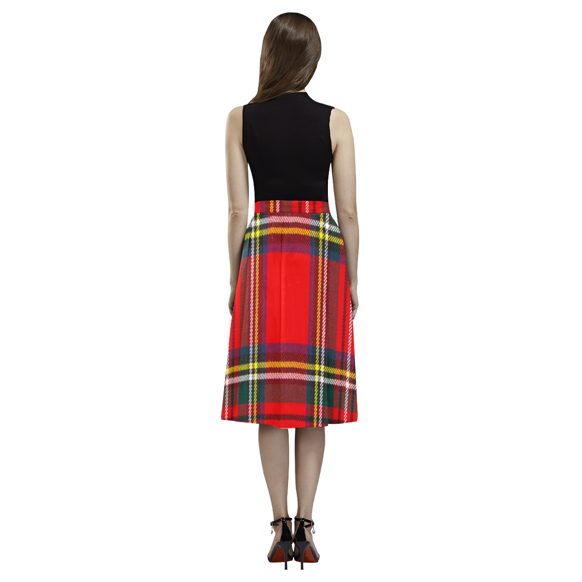 STEWART ROYAL MODERN HEAVY WEIGHT TARTAN Aoede Crepe Skirt (Model D16)