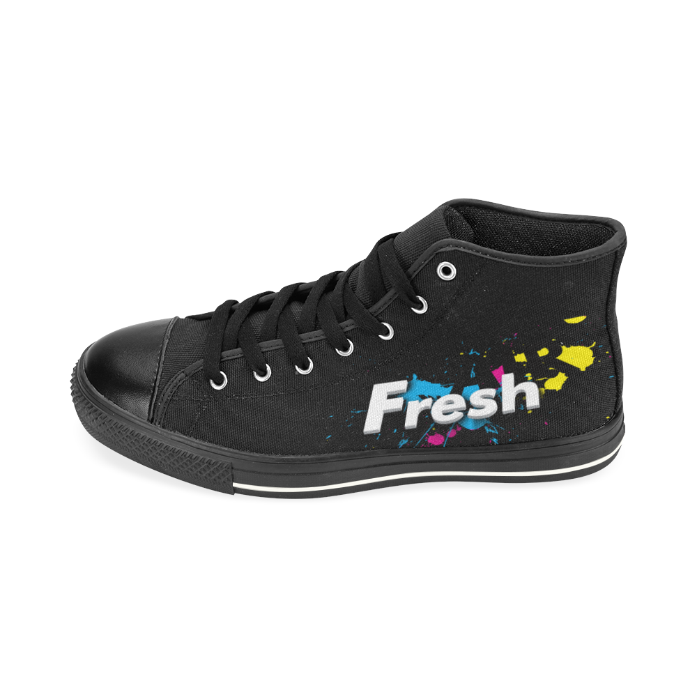 FRESHAIR High Top Canvas Women's Shoes/Large Size (Model 017)