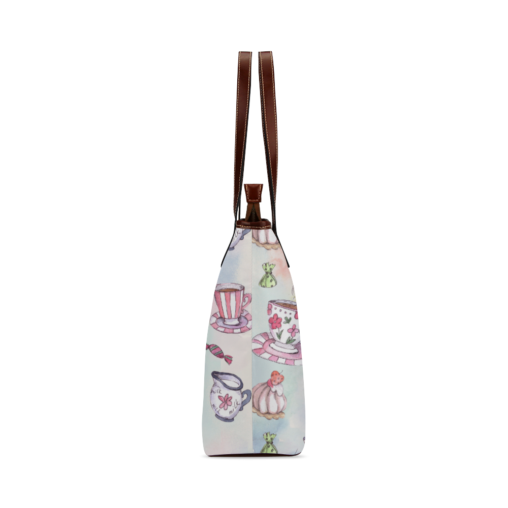 Coffee and sweeets Shoulder Tote Bag (Model 1646)