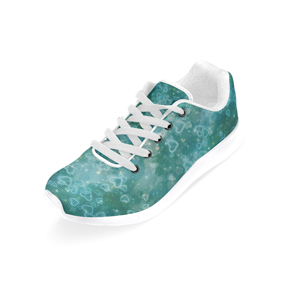 Sparkling glowing hearts E by JamColors Women’s Running Shoes (Model 020)