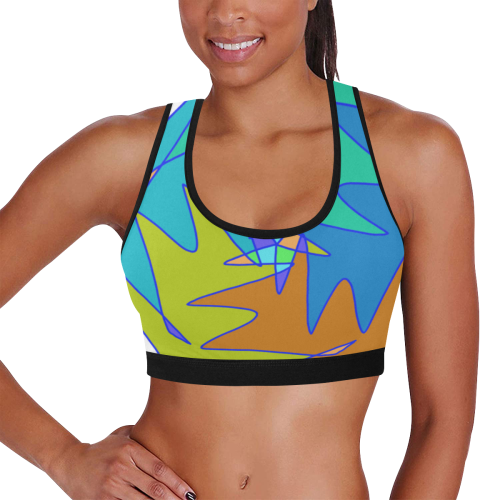 Abstract Design 2020 Women's All Over Print Sports Bra (Model T52)