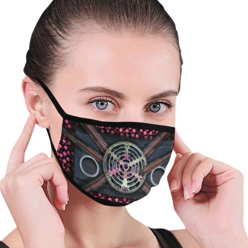 Pink Floral Mad Max Mouth Mask