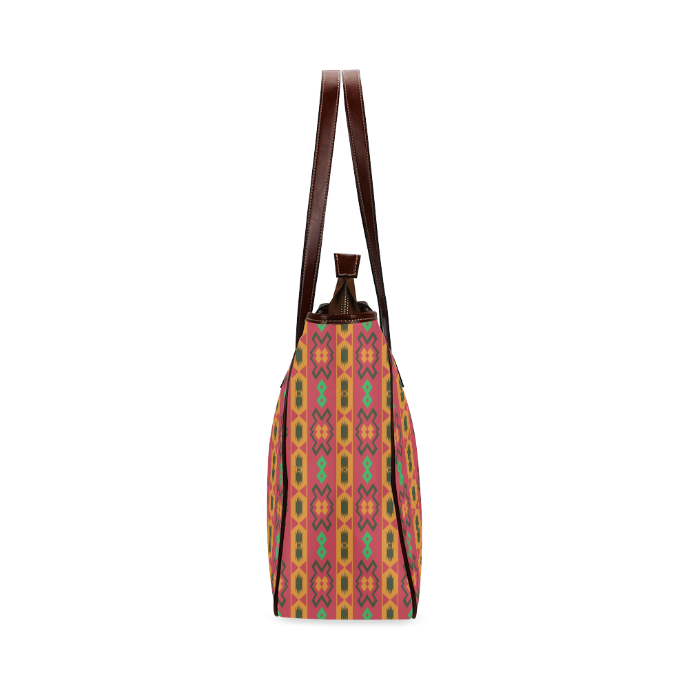 Tribal shapes in retro colors (2) Classic Tote Bag (Model 1644)