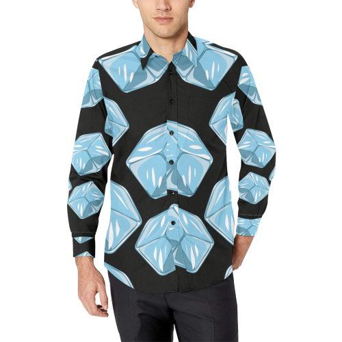 hielo Men's All Over Print Casual Dress Shirt (Model T61)