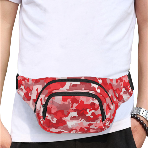 camouflage red Fanny Pack/Small (Model 1677)