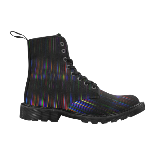 kokomektrum colors 3 Martin Boots for Women (Black) (Model 1203H)