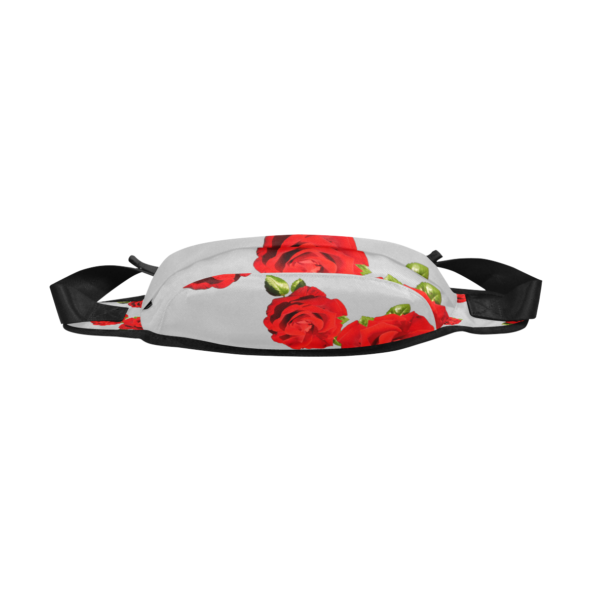 Fairlings Delight's Floral Luxury Collection- Red Rose Fanny Pack/Large 53086a1 Fanny Pack/Large (Model 1676)