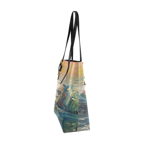Mountains painting Euramerican Tote Bag/Small (Model 1655)
