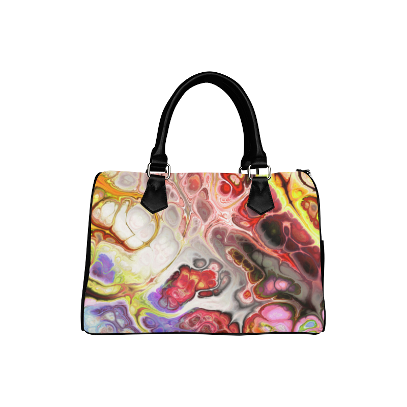 Colorful Marble Design Boston Handbag (Model 1621)
