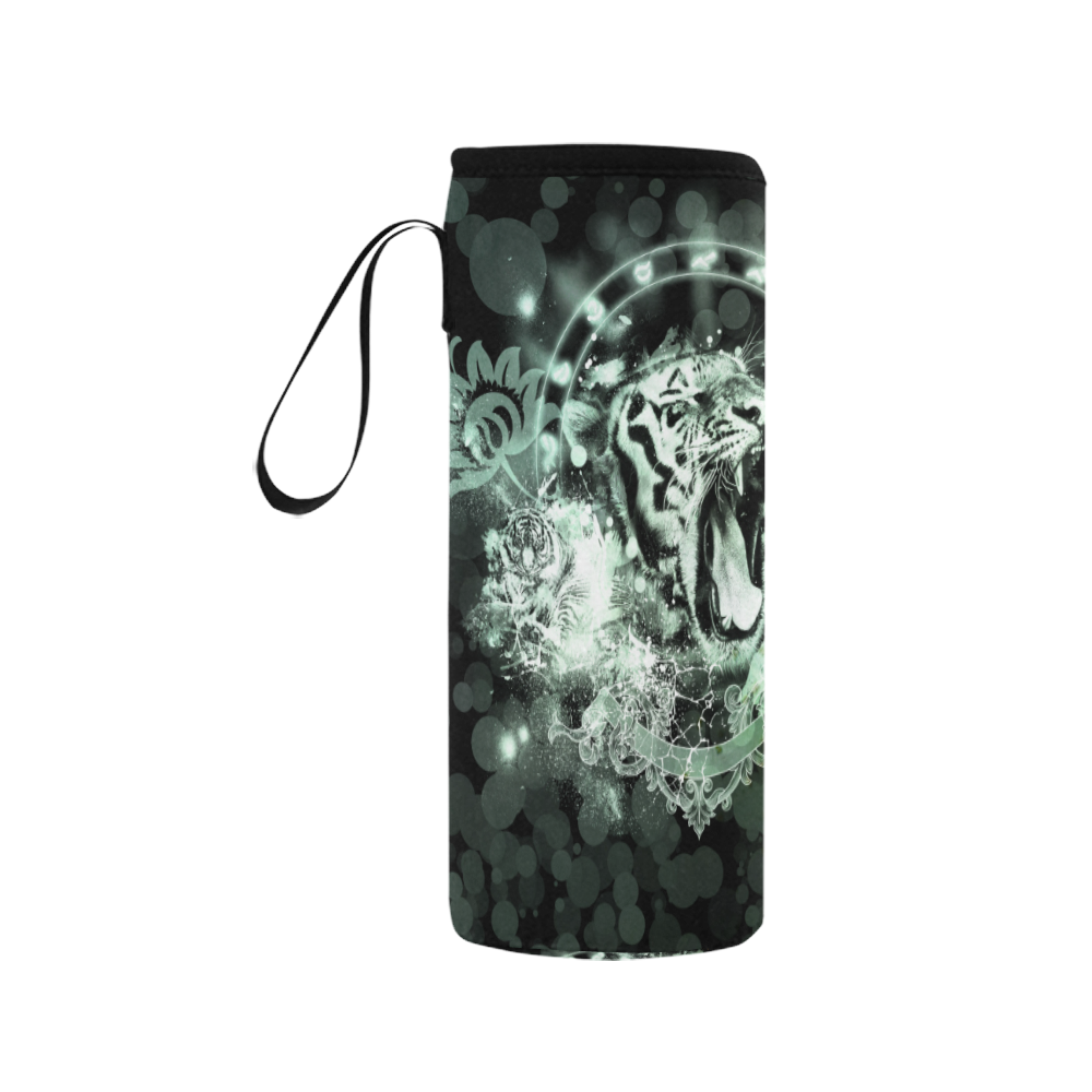 Amazing tigers Neoprene Water Bottle Pouch/Medium