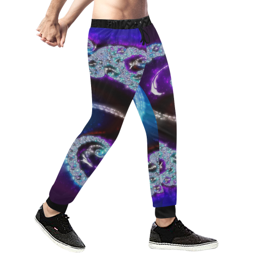 :The Other Side: Men's All Over Print Sweatpants (Model L11)