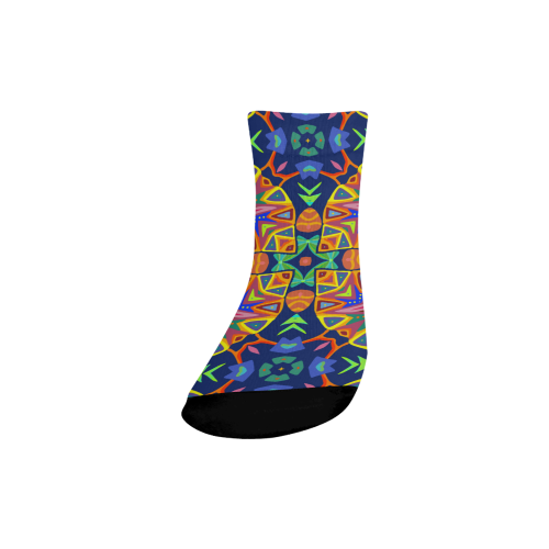 Hybrid Floral Quarter Socks