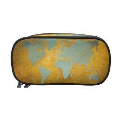 world map #map #worldmap Pencil Pouch/Large (Model 1680)