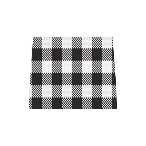 Blk/Wht Plaid Boston Handbag (Model 1621)