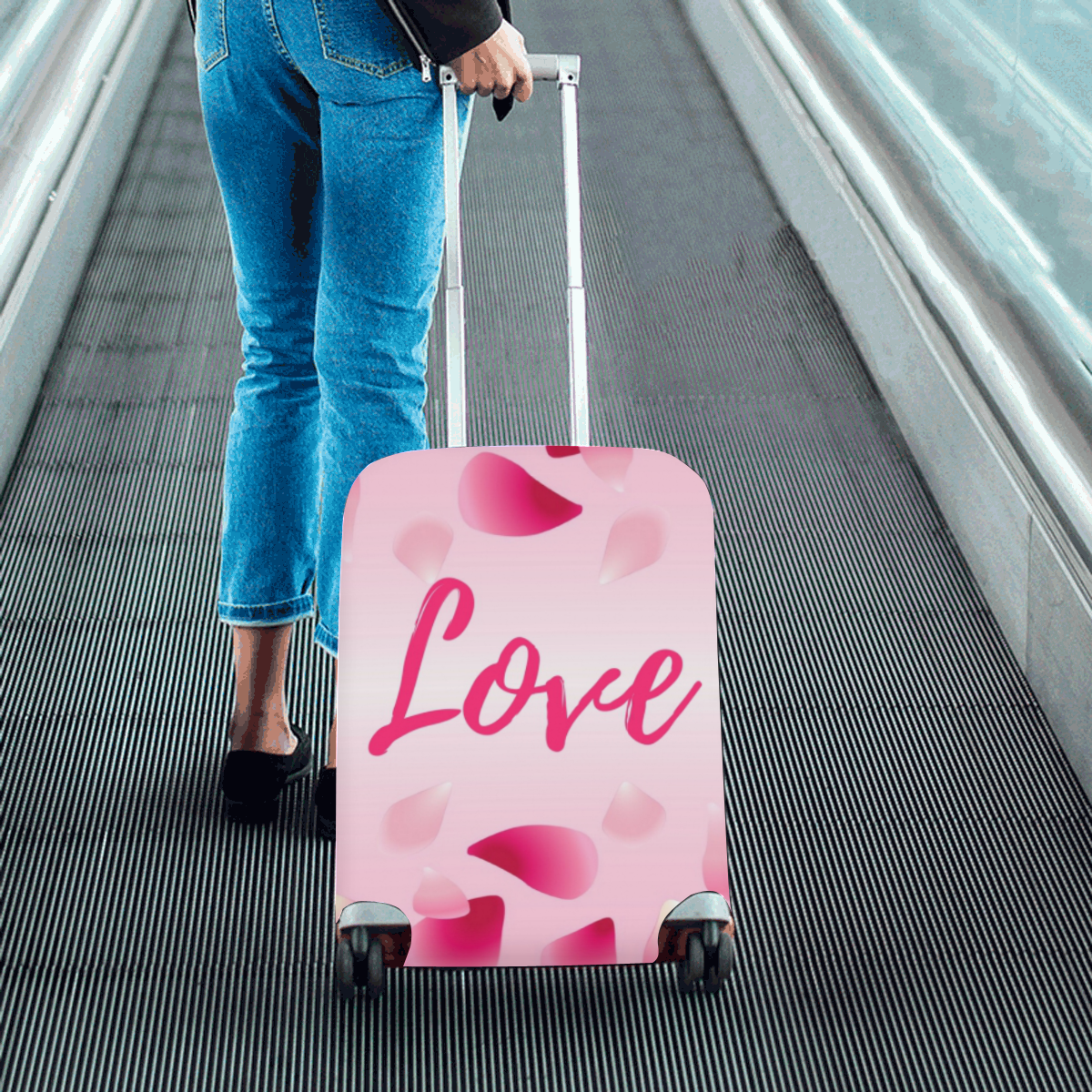 Love Luggage Cover Luggage Cover/Small 18"-21"