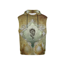 Awesome tribal dragon All Over Print Sleeveless Hoodie for Kid (Model H15)