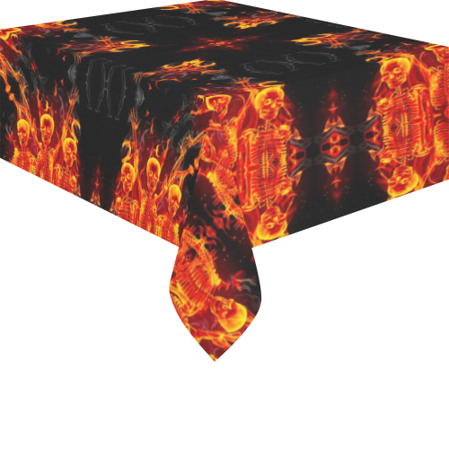 Awesome Luciferian Altar Cloth Design Darkstar Cotton Linen Tablecloth 52"x 70"