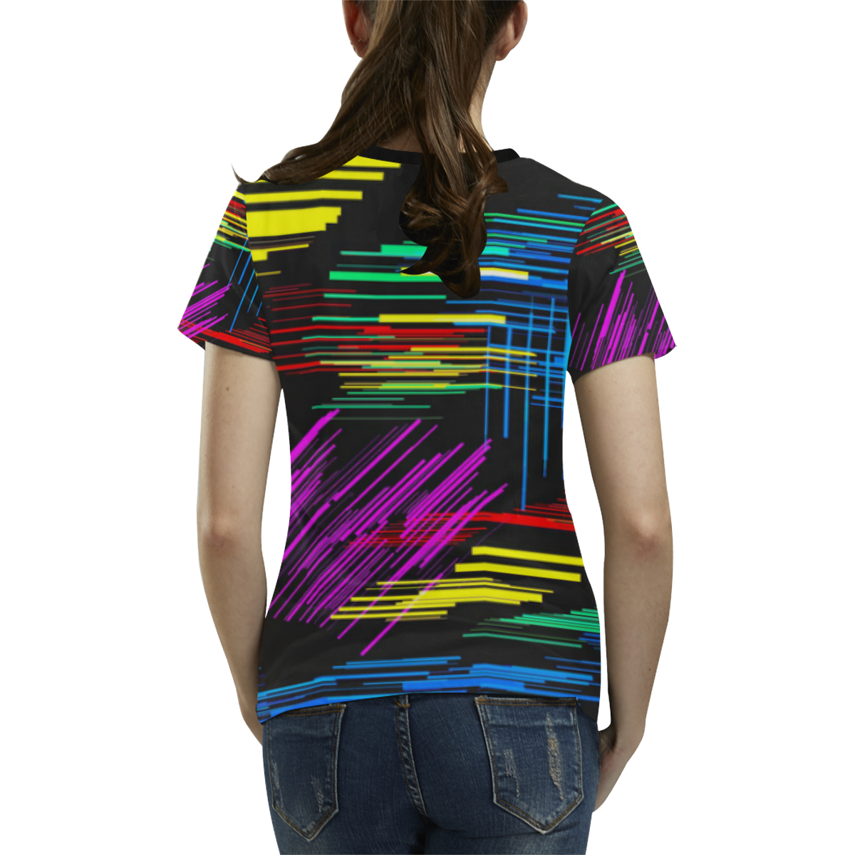 New Pattern factory 2A by JamColors All Over Print T-shirt for Women/Large Size (USA Size) (Model T40)
