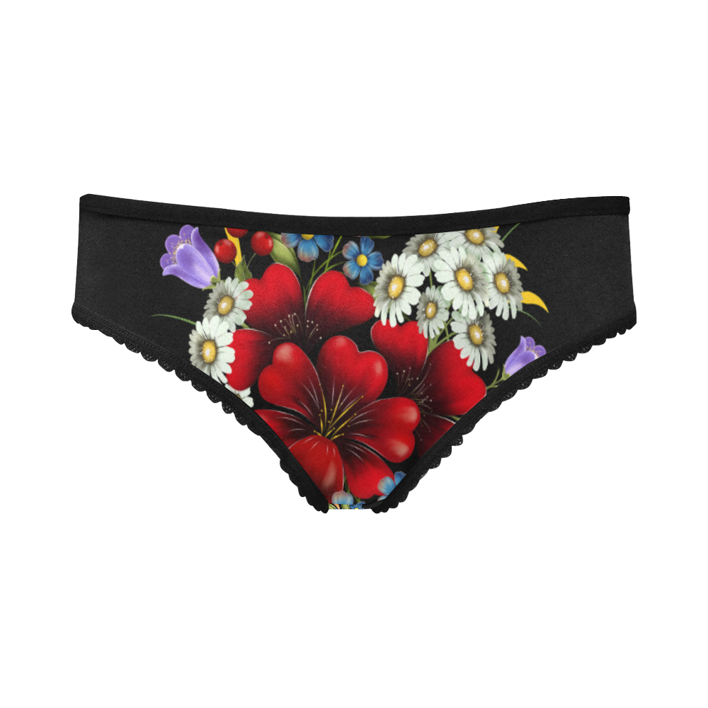 Bouquet Of Flowers Women's All Over Print Girl Briefs (Model L14)