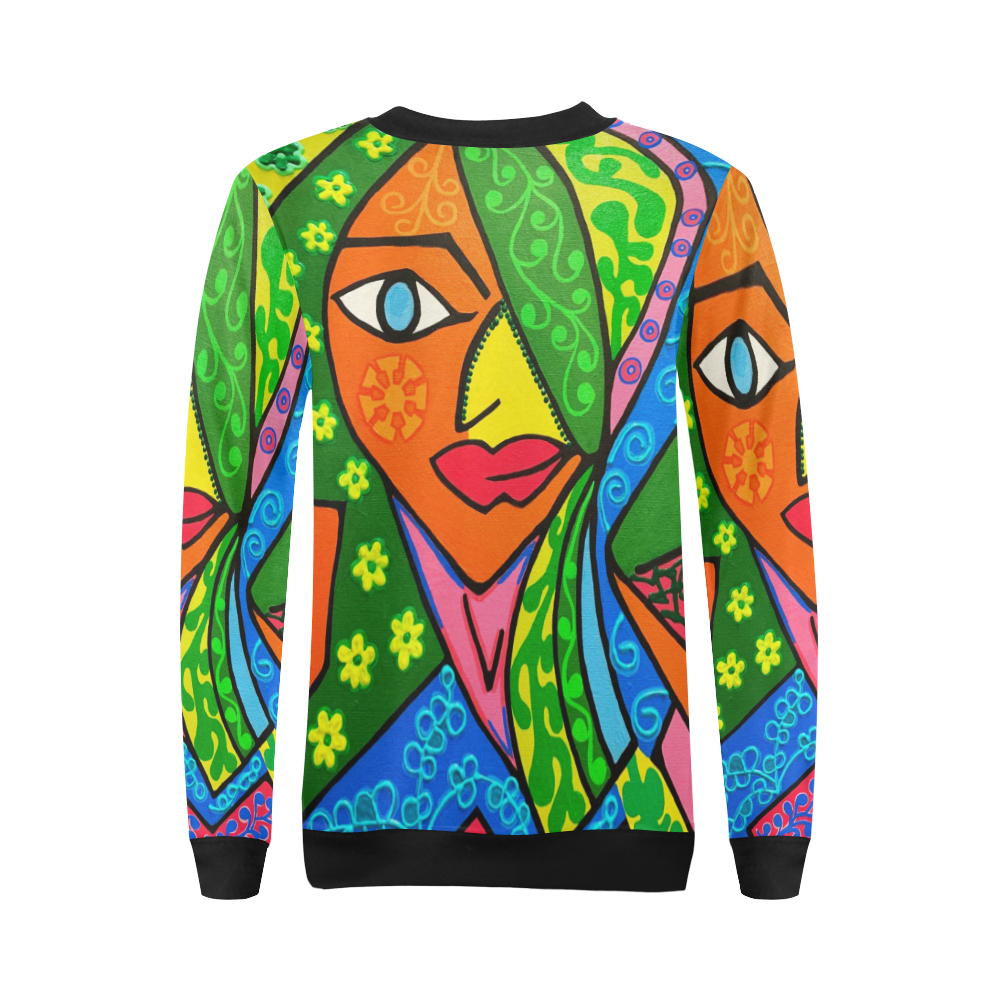 Blooming All Over Print Crewneck Sweatshirt for Women (Model H18)