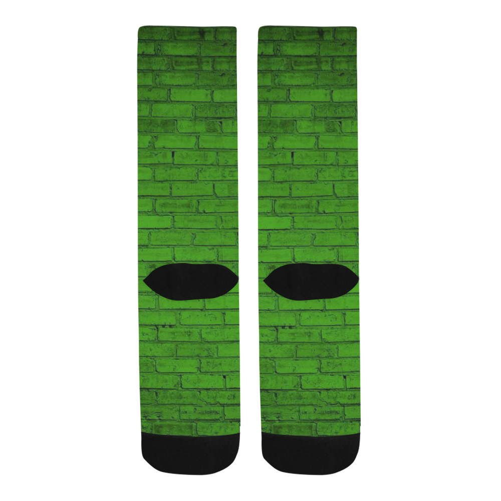 brick paint green socks Trouser Socks