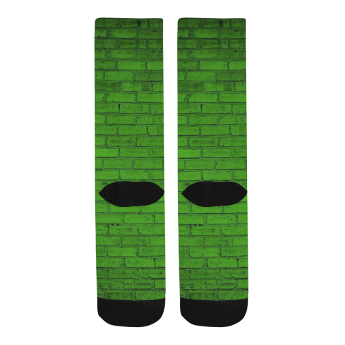 brick paint green socks Trouser Socks