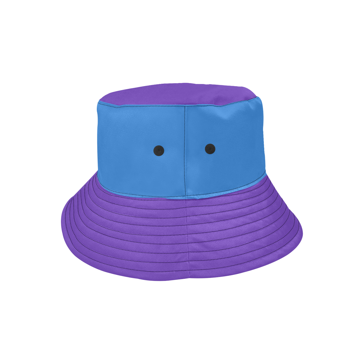 purple and blue solid colors All Over Print Bucket Hat