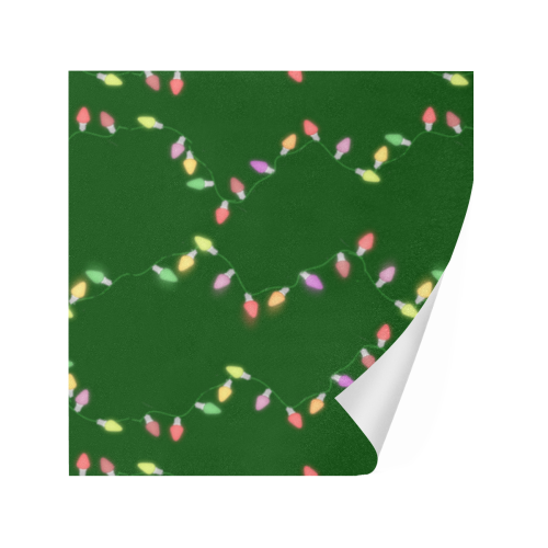 Festive Christmas Lights on Green Gift Wrapping Paper 58"x 23" (3 Rolls)