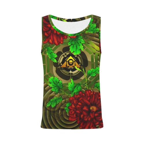 Peony All Over Print Tank Top for Women (Model T43)