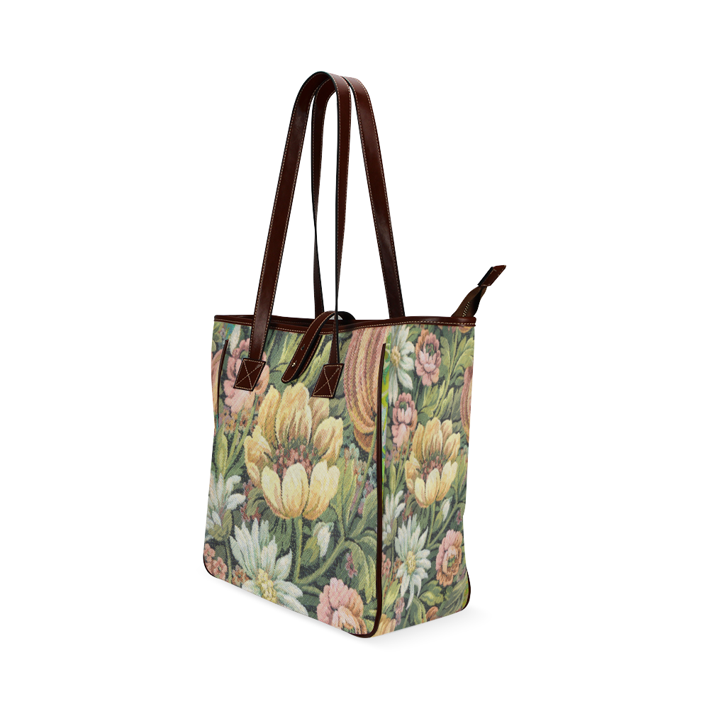 grandma's comfy floral couch material Classic Tote Bag (Model 1644)
