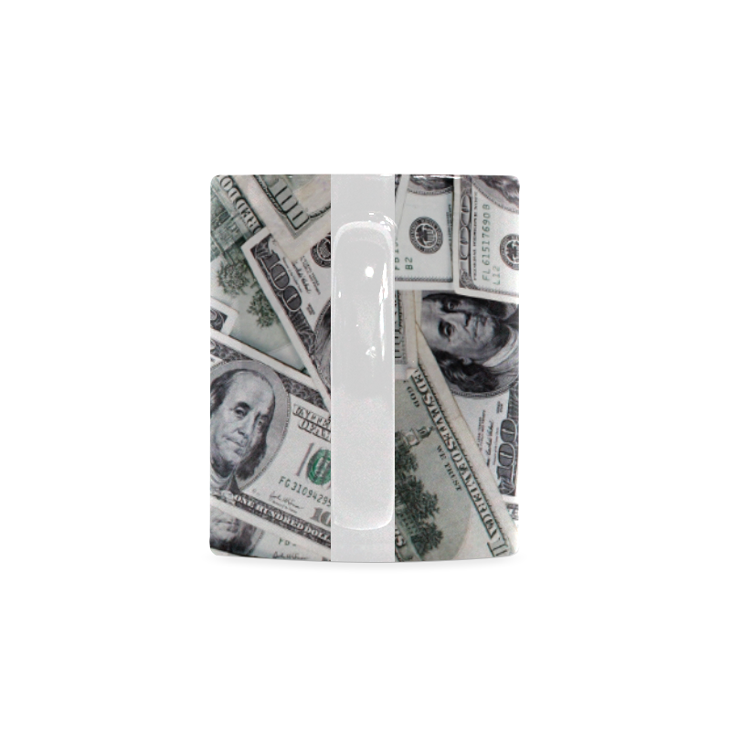 Cash Money / Hundred Dollar Bills White Mug(11OZ)