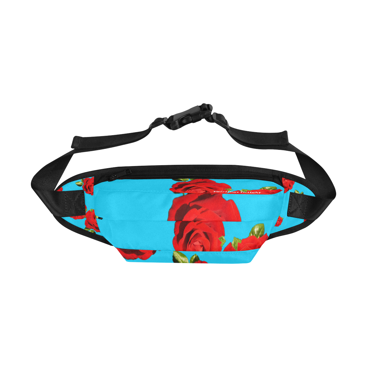 Fairlings Delight's Floral Luxury Collection- Red Rose Fanny Pack/Large 53086a10 Fanny Pack/Large (Model 1676)
