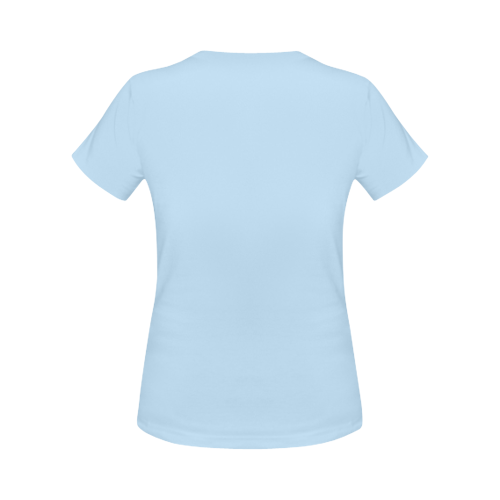 By the Seams_Light blue Womens Tee Women's Classic T-Shirt (Model T17）