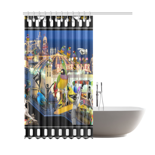 Welcome to Brighton Shower Curtain 72"x84"