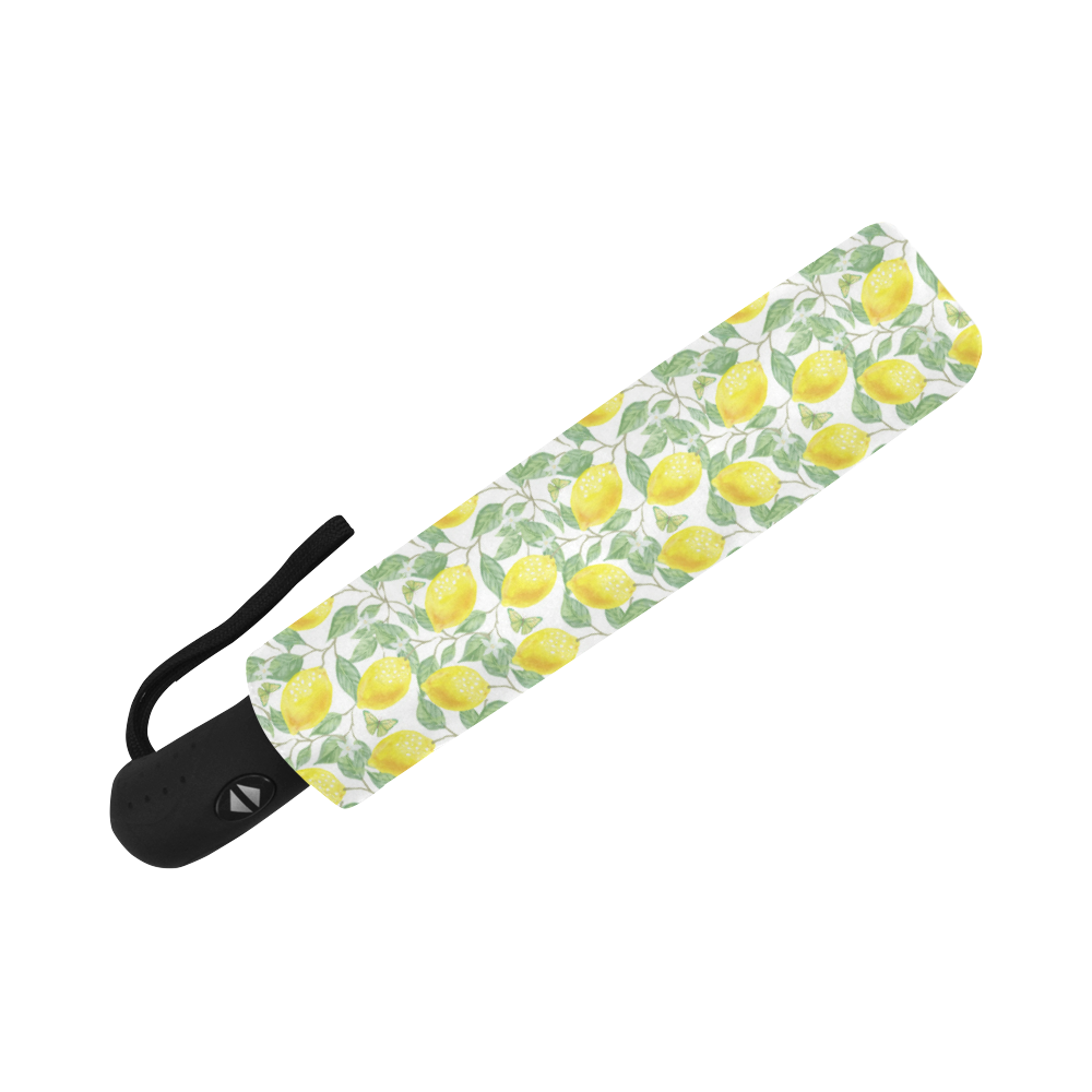 Lemons And Butterfly Auto-Foldable Umbrella (Model U04)