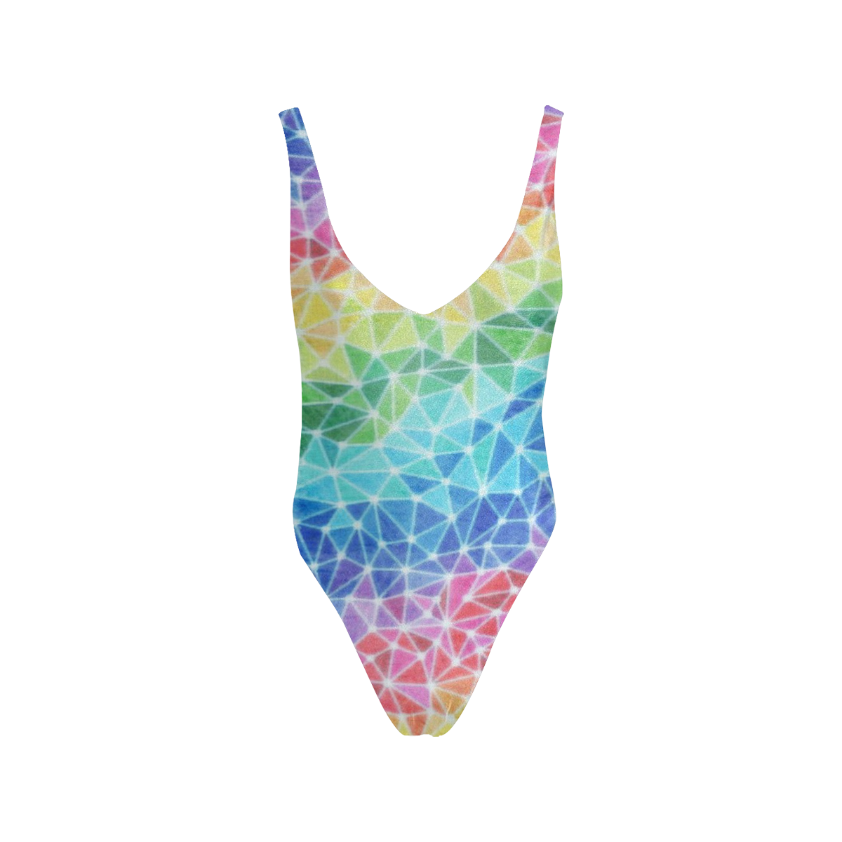 Brain Waves Sexy Low Back One-Piece Swimsuit (Model S09)