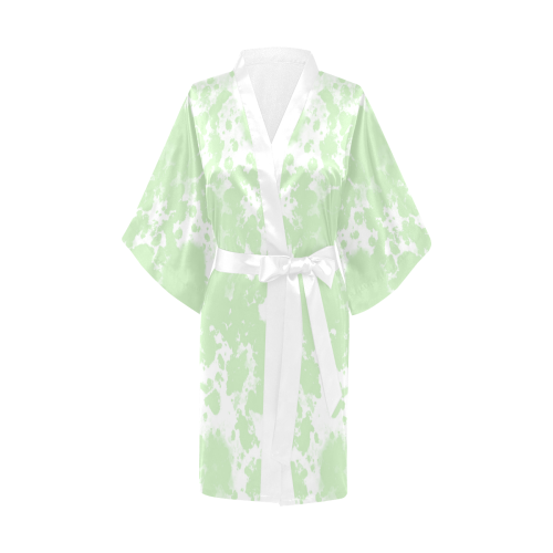 Tea Green Mix Kimono Robe