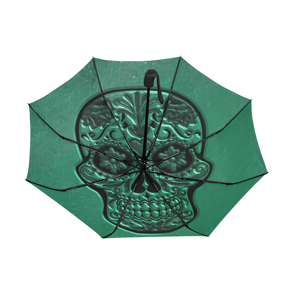 Skull20151204_by_JAMColors Anti-UV Auto-Foldable Umbrella (Underside Printing) (U06)