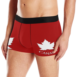 Canada Souvenir Underwear Men's Red Men's All Over Print Boxer Briefs (Model L10)