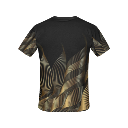 goldwaves All Over Print T-Shirt for Women (USA Size) (Model T40)
