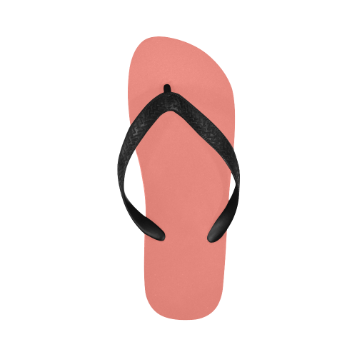 color tea rose Flip Flops for Men/Women (Model 040)
