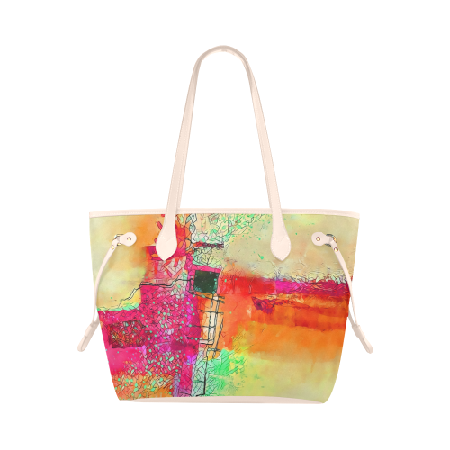 groove Clover Canvas Tote Bag (Model 1661)