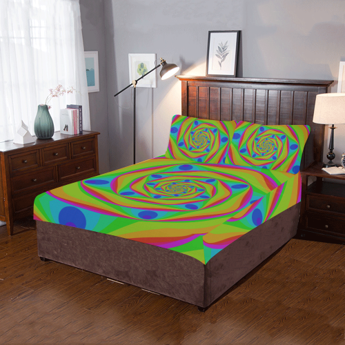 Spiral way 3-Piece Bedding Set