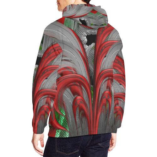 COLORvIBE FLOWER 2 All Over Print Hoodie for Men (USA Size) (Model H13)