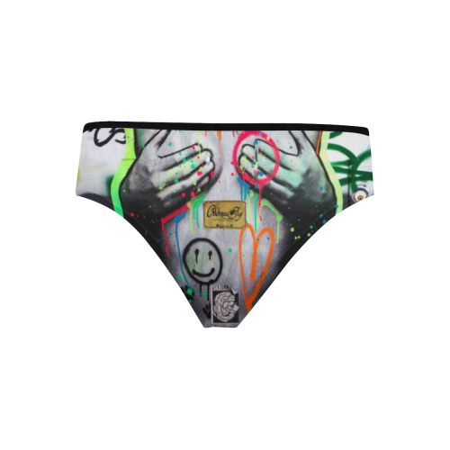 Private_Graffitti Women's Hipster Panties (Model L33)