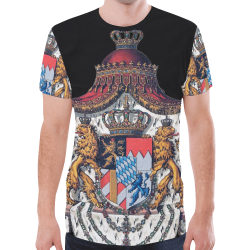 Wappen Koenigreich Bayern Wappen T-Shirt New All Over Print T-shirt for Men (Model T45)